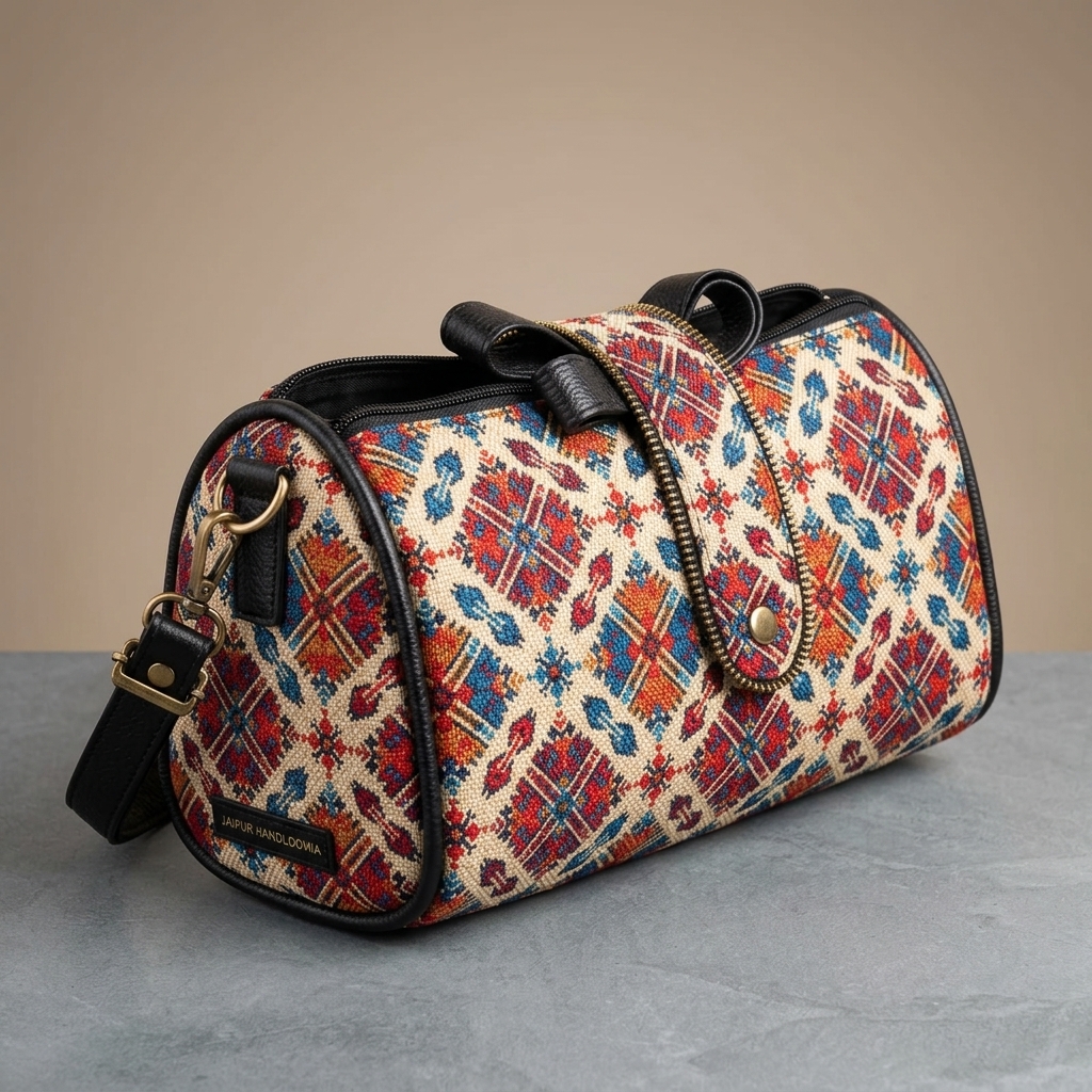 Jaipur Mandala Tapestry Duffle Sling Bag — view 2