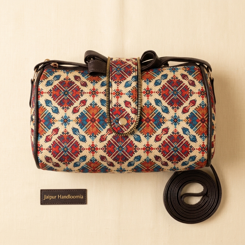 Jaipur Mandala Tapestry Duffle Sling Bag