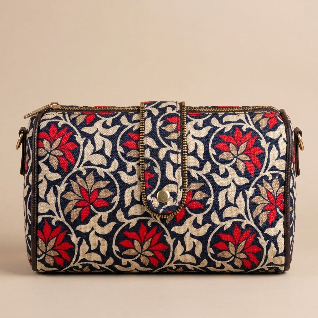 Jaipur Geometric Double-Pocket Sling Bag — view 2