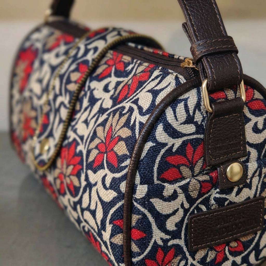Jaipur Geometric Double-Pocket Sling Bag — view 4