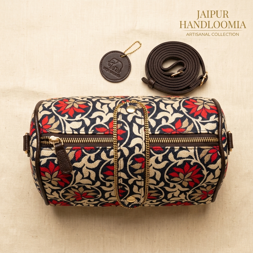 Jaipur Geometric Double-Pocket Sling Bag — view 3