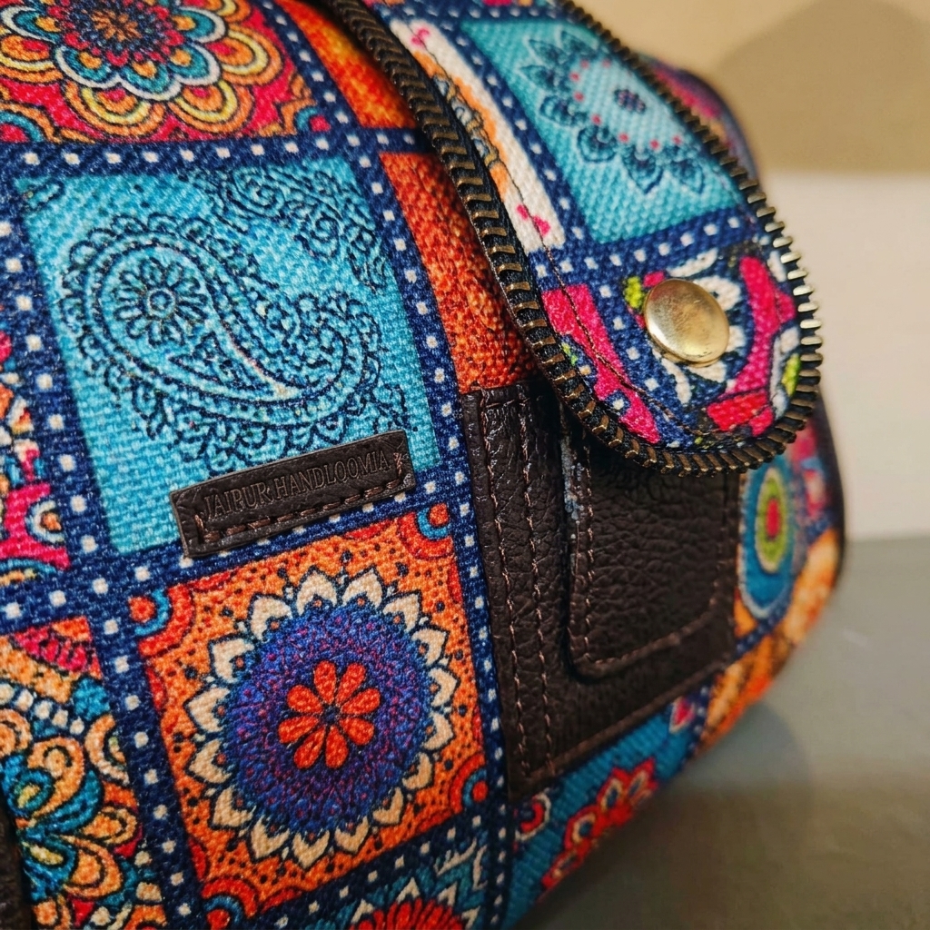 Jaipur Floral Medallion Cylindrical Sling Bag — view 4