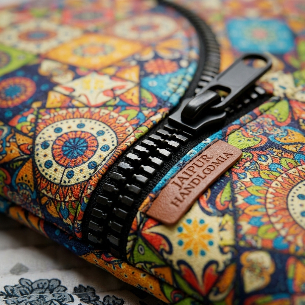 Vibrant Patola Print Double-Pocket Sling Bag — view 7