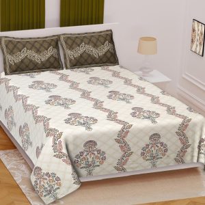 Alternative view of Pure cotton fabric double bed bedsheet